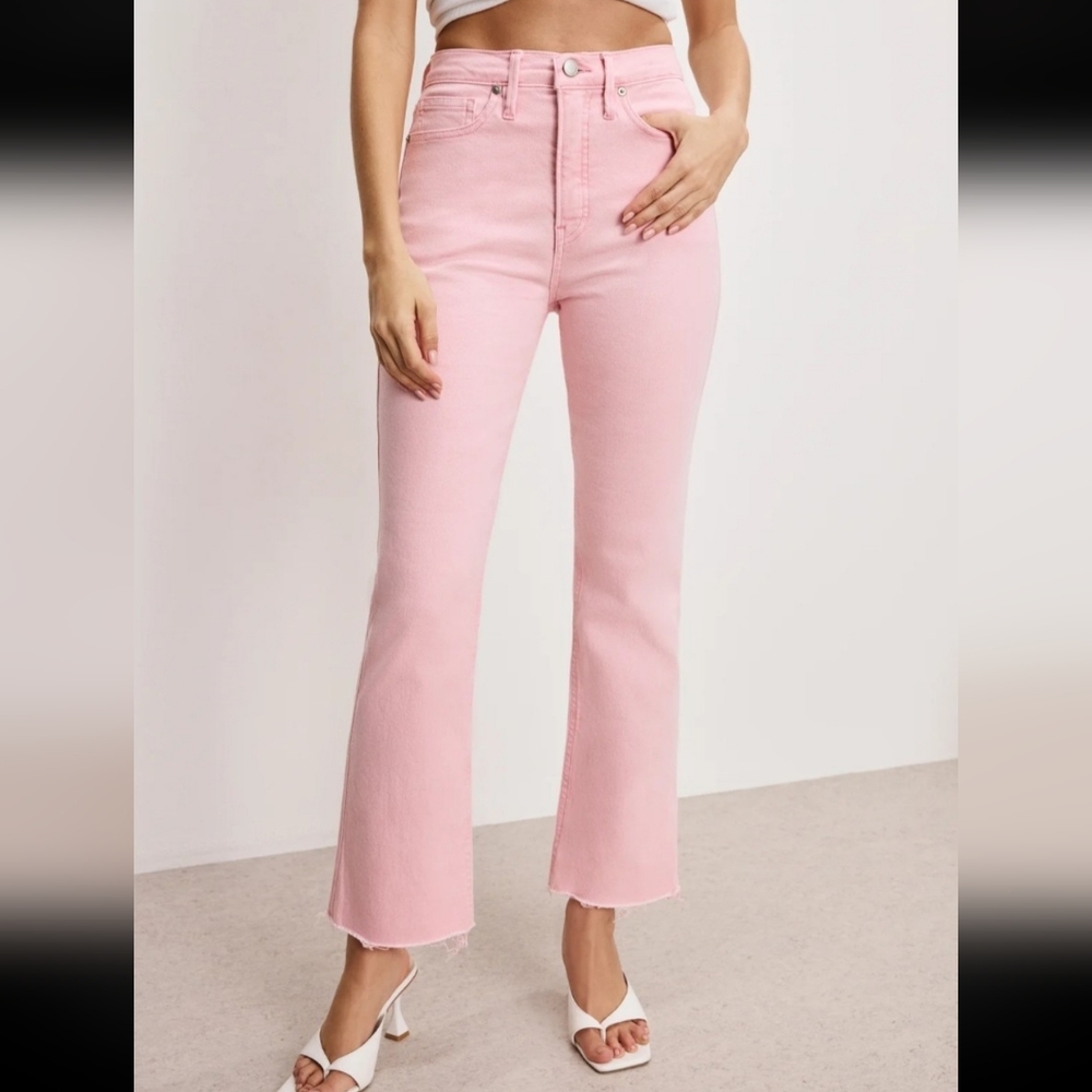 Good American Good Kick Flare Jeans